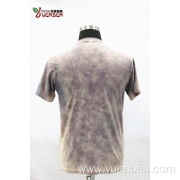 Jersey Dirty Wash Round Neck With Printing Shirt